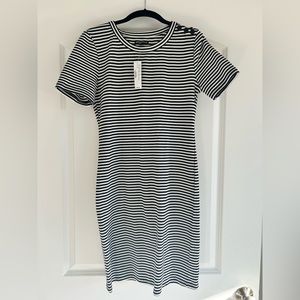 NWT J Crew Mercantile striped dress M